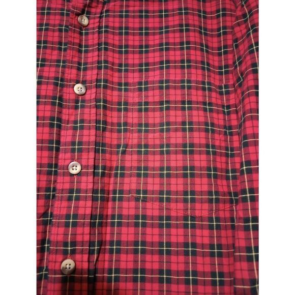 Izod Shirt Men's 2xl Red Button Front Long Sleeve - Picture 3 of 10